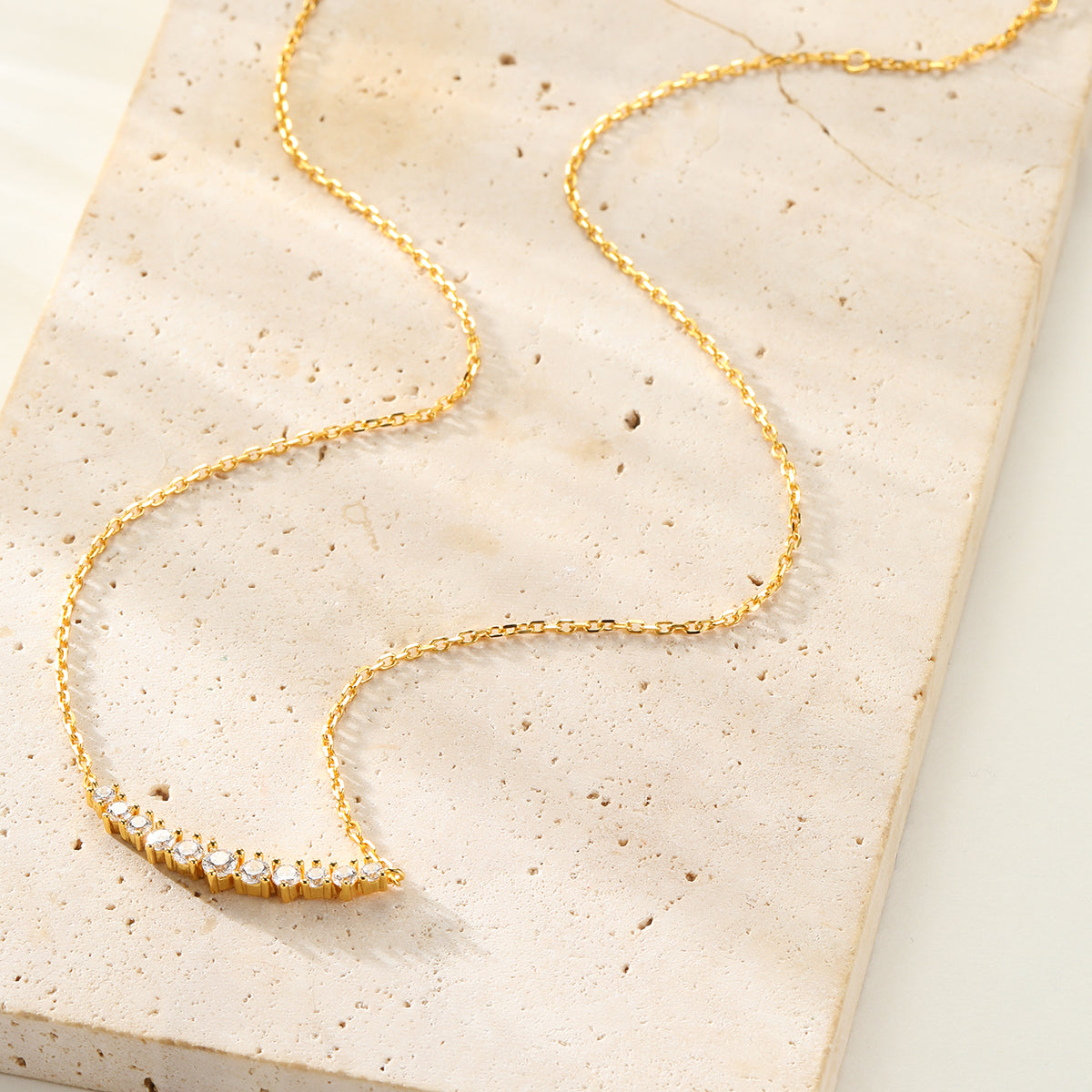 Tennis Glow Halskette aus Sterlingsilber